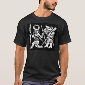 Odin And Berserker Ulfhednar From Torslunda Plates T-Shirt