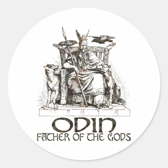 Odin Classic Round Sticker (Front)