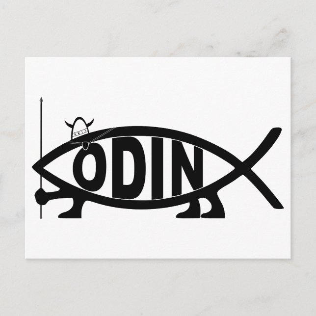 Odin Fish Postcard (Front)