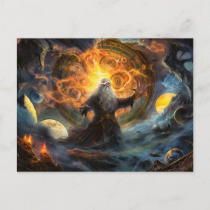 Odin forming a new world after Ragnarök Postcard