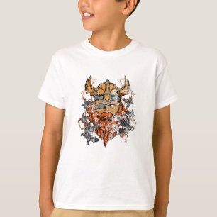 Odin & His Ravens Norse Mythology Distressed T-Shirt