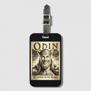 ODIN, MY SPIRIT IN MY HEART. LUGGAGE TAG