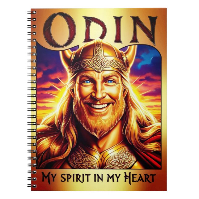 ODIN, MY SPIRIT IN MY HEART. NOTEBOOK (Front)