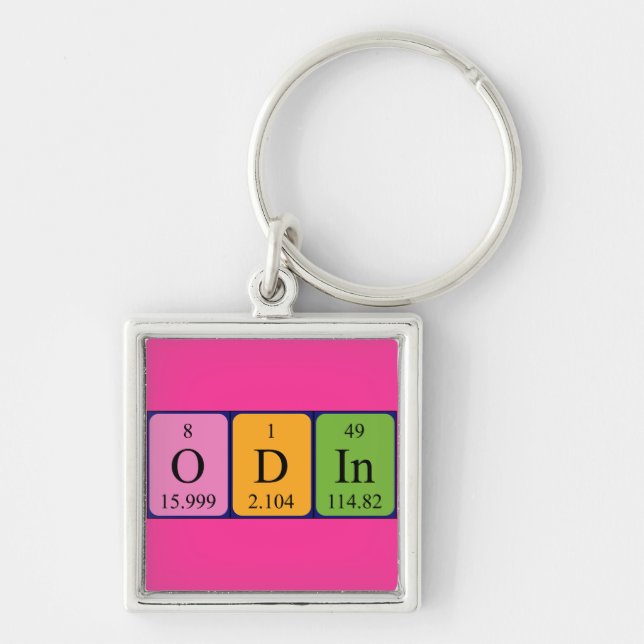 Odin periodic table name keyring (Front)