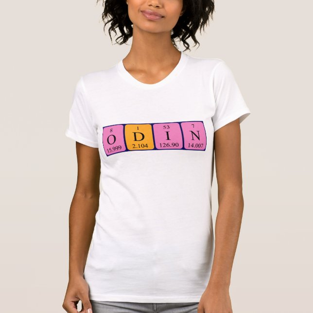 Odin periodic table name shirt (Front)
