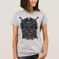 Odin ravens and swords Viking Mythology USA flag