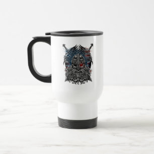 Odin ravens and swords Viking Mythology USA flag Travel Mug