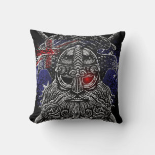 Odin ravens swords Viking Mythology Australia flag Cushion