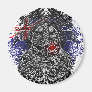 Odin ravens swords Viking Mythology Australia flag Magnet