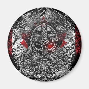 Odin ravens swords Viking Mythology Canada flag Magnet