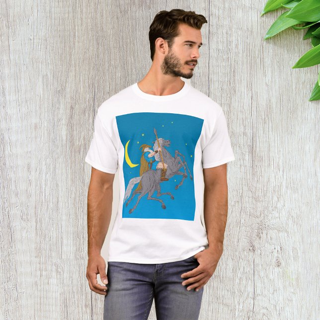 Odin Riding Sleipnir Norse Mythology Viking God  T-Shirt (Creator Uploaded)