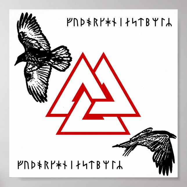 Óðinn Raven Poster (Front)