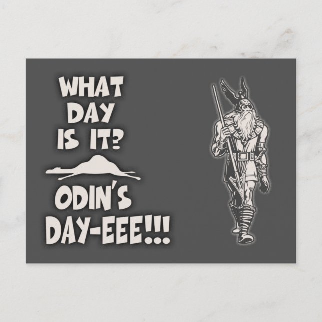 Odin's Day Postcard (Front)