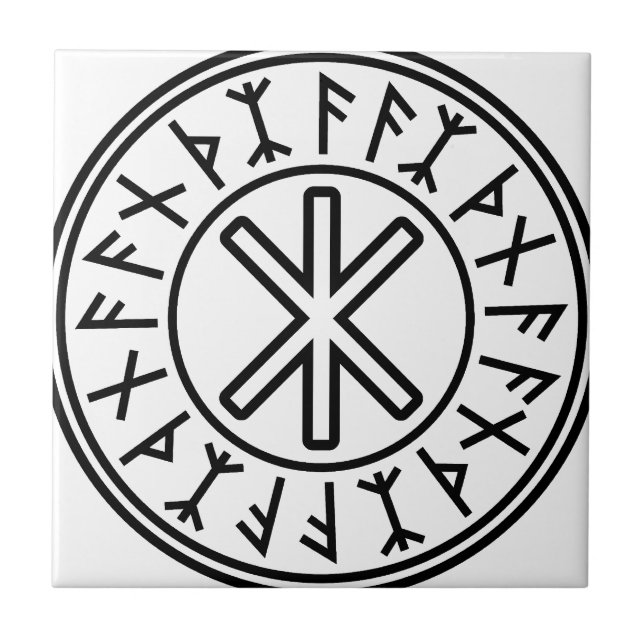 Odin's Protection No.2 (black) Tile (Front)