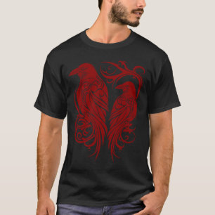 Odins Raven Norse Mythology Viking Birds Celtic Kn T-Shirt