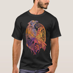 Odins Raven Norse Mythology Viking Birds Celtic Kn T-Shirt