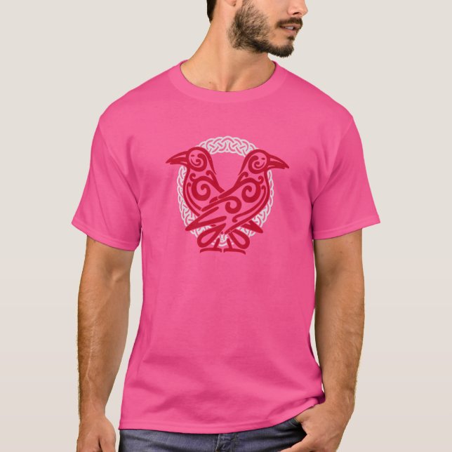 Odin's Ravens Huginn & Muninn  1 T-Shirt (Front)