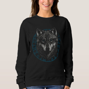 Odins Wolf Norse Mythology Viking Wolves Celtic Ru Sweatshirt