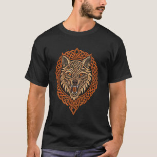 Odinu2019s Wolf Fenrir u2013 Viking Rune Engraved  T-Shirt