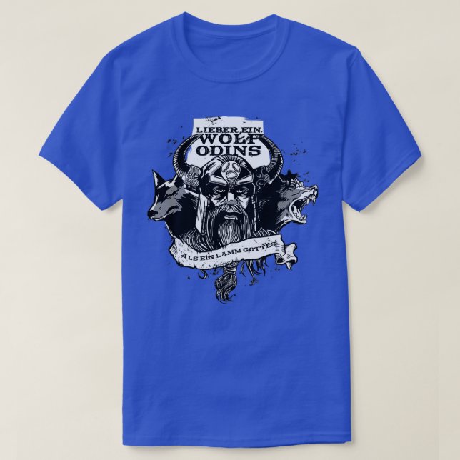 Odinx27s Vikings Wolf T-Shirt (Design Front)