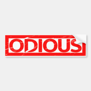 Odious Stamp Bumper Sticker