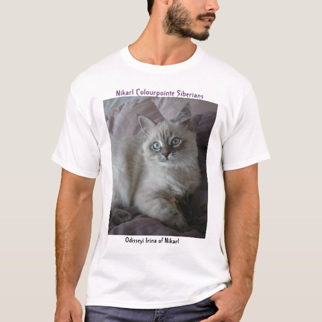 Odisseyi Irina of Nikarl Siberian Kitten Shirt (Front)