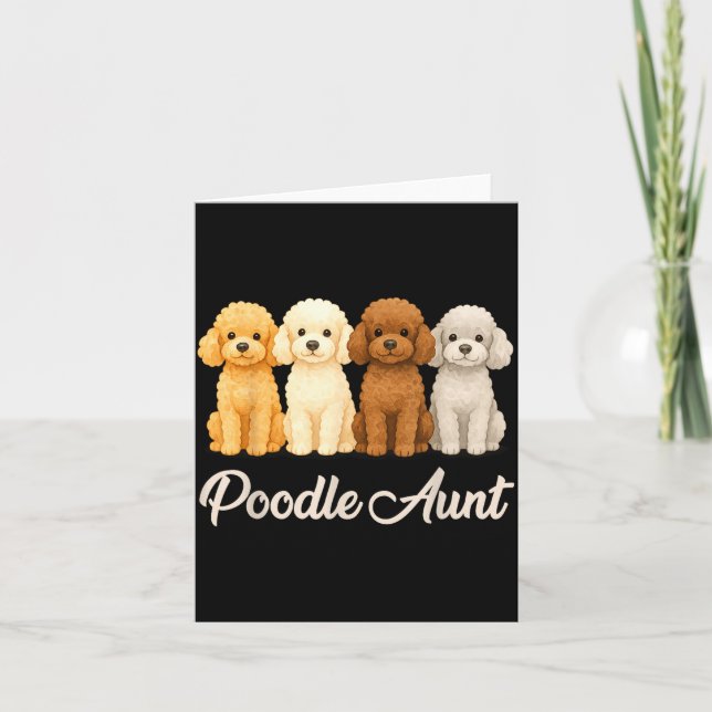 Odle Aunt Cute Dog Lover Gift Funny Women Puppy Ow Card (Front)