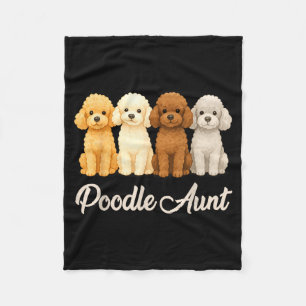 Odle Aunt Cute Dog Lover Gift Funny Women Puppy Ow Fleece Blanket