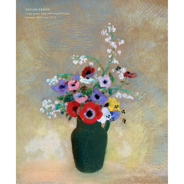 Odlion Redon Beautiful glowing flowers CC1256 Art Poster (Creator Uploaded)