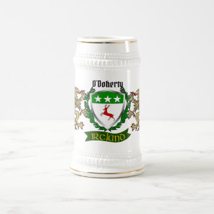 O'Doherty/Doherty Irish Shield Beer Stein