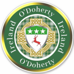 O'Doherty Irish Shield/Celtic Cross Personalized