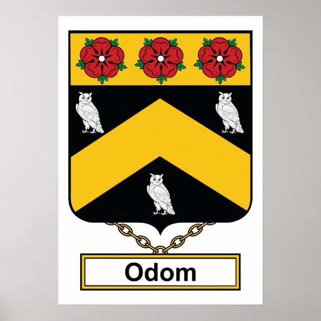 Odom Family Crest Poster (Front)