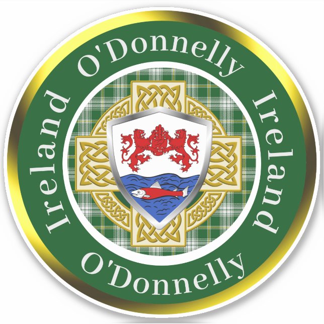 O'Donnelly Irish Shield/Celtic Cross Personalised (Front)