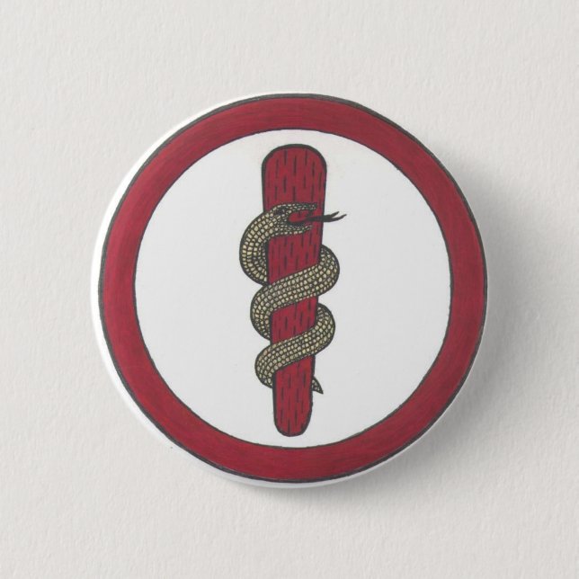 Odontology 6 Cm Round Badge (Front)