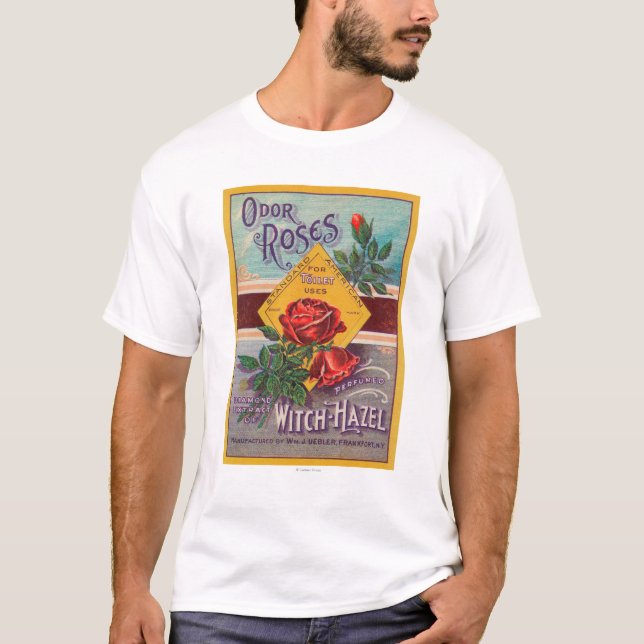 Odour Roses Witch-Hazel LabelFrankfort, NY T-Shirt (Front)