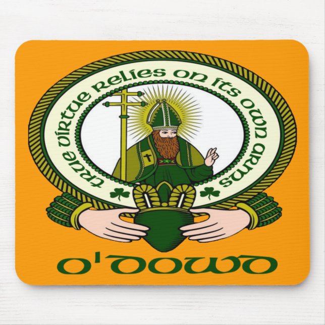 O'Dowd Clan Motto Mouse Pad (Front)