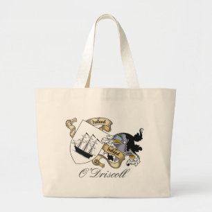 O'Driscoll Family Crest Large Tote Bag