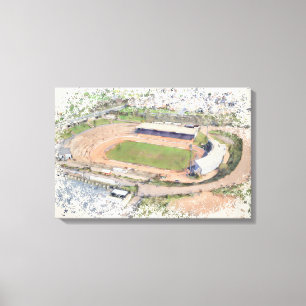Odsal Stadium, Bradford Aerial Art Canvas Print