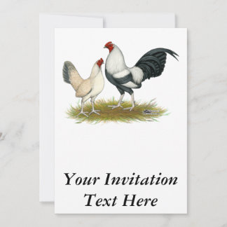 OE Game Blue Silver Wheaten Invitation
