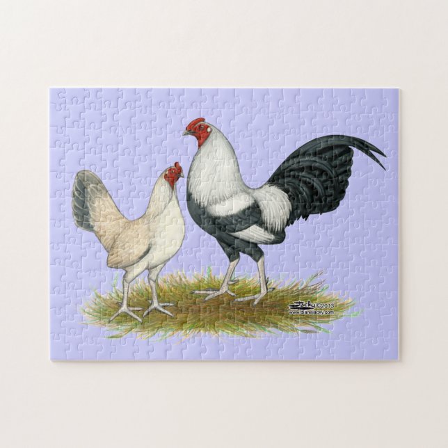 OE Game Blue Silver Wheaten Jigsaw Puzzle (Horizontal)