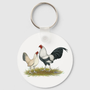 OE Game Blue Silver Wheaten Key Ring