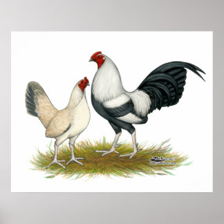OE Game Blue Silver Wheaten Poster