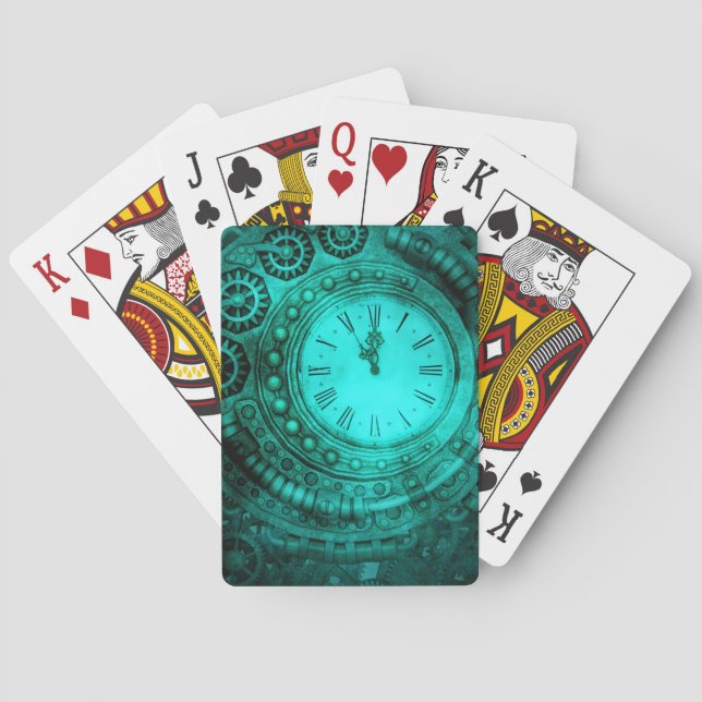 Oean Floor Steampunk Playing Cards (Back)