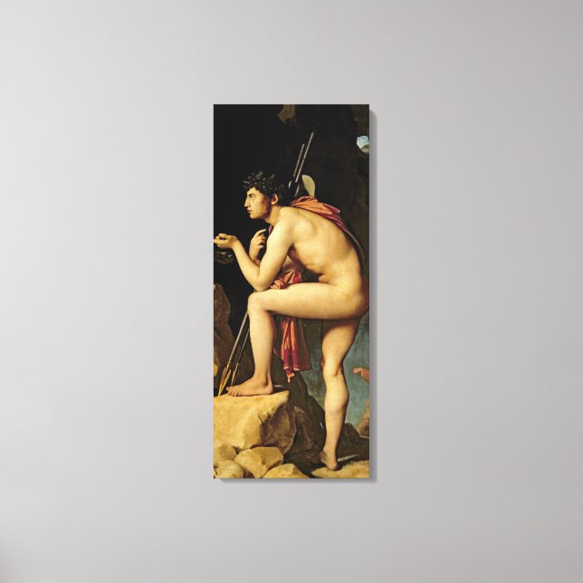 Oedipus and the Sphinx, 1808 Canvas Print (Front)