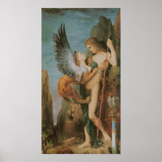 Oedipus and the Sphinx Poster