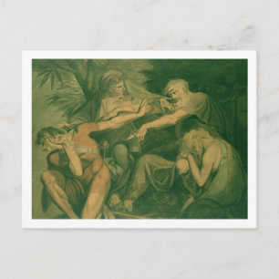Oedipus cursing his son Polynices - "Go to Ruin, S Postcard