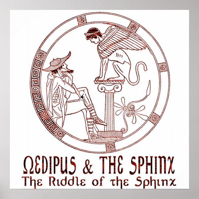 Oedipus & the Sphinx Poster (Front)
