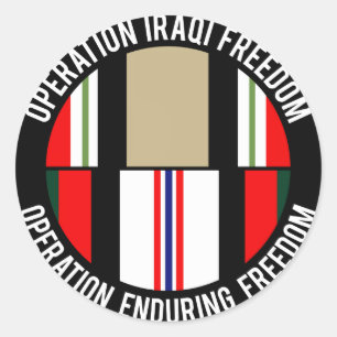 OEF - OIF CLASSIC ROUND STICKER