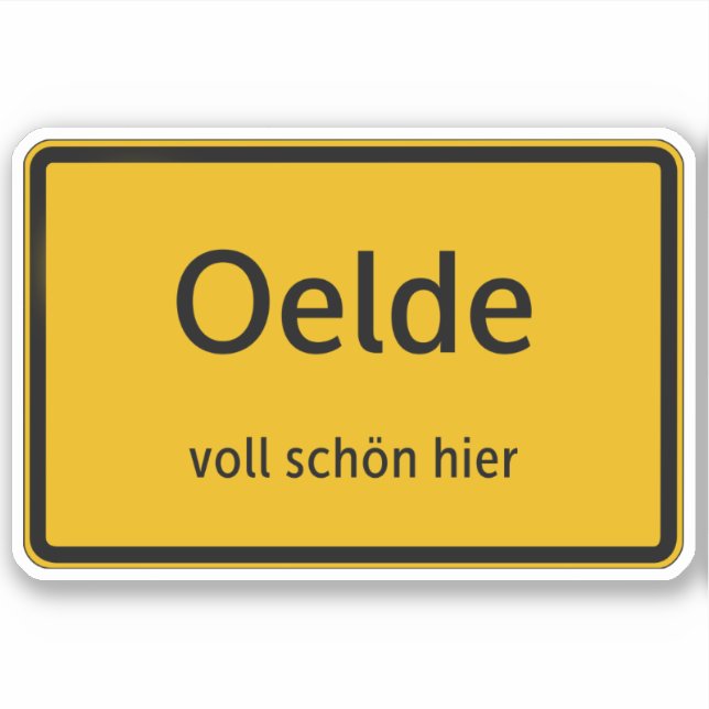 Oelde stickers decals car stickers (Front)