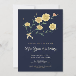 Oenothera New Years Eve Party Invitation